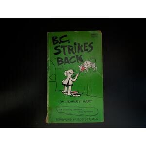 B.C. Strikes Back Johnny Hart 1962 Fawcett Gold Medal Vintage Comic PB